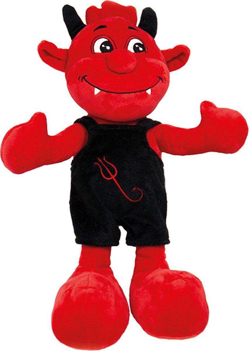 Duivel Drommel Pluche Knuffel (Rood) 40 cm {Duiveltje Plush Toy | Ik hou van jou / I Love you Knuffelbeer | Valentijnsdag Cadeau Devil | Love Teddy Rozen Beer | Speelgoed teddybeer knuffelpop voor kinderen jongens meisjes}